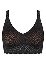 Optional[sloggi ZERO Feel Bliss Bralette in schwarz von vorne - Sloggi]