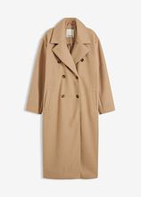 Optional[Oversize-Mantel in Wolloptik in beige von vorne - bonprix]