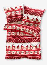 Optional[Bettwäsche mit winterlichem Design in rot von vorne - bonprix]