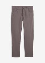 Optional[Regular Fit Stretch-Thermohose mit flauschigem Flanellfutter, Straight in grau von vorne - bonprix]