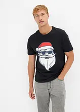 T-Shirt mit Weihnachtsmotiv aus reiner Bio-Baumwolle