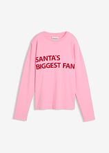 Optional[Oversize-Shirt aus Baumwolle in rosa von vorne - bonprix]