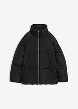 Puffer-Jacket in schwarz von vorne - bonprix