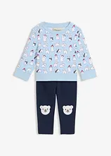 Sweatshirt und Krabbelleggings aus reiner Bio-Baumwolle (2-tlg.Set)