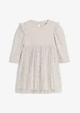 Bodykleid mit Rüschen und Tüll