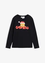 Langarmshirt Garfield mit Weihnachtsmotiv aus reiner Baumwolle