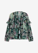 Optional[Tunikabluse mit Volants in grün von vorne - bonprix]