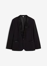 Smoking-Sakko mit Stretch-Anteil, Slim Fit in schwarz von vorne - bonprix