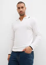 Feinstrickpullover mit Kontrastdetails