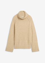 Optional[Oversize Grobstrickpullover in beige von vorne - bonprix]