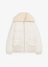 Steppjacke mit Teddykragen