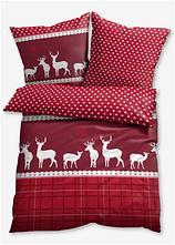 Optional[Bettwäsche mit Elch in rot von vorne - bonprix]