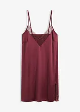 Satin Negligé mit edler Stickerei