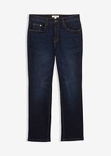 Optional[Classic Fit Stretch-Jeans, Straight in blau von vorne - bonprix]