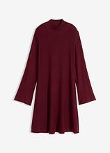 Strickkleid in A-Linie aus Viskose-Mix in rot von vorne - bonprix