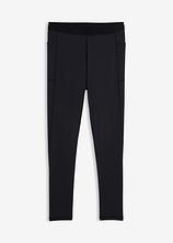 Komfort-Lauftights Herren mit Handytasche in schwarz von vorne - bonprix