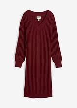 Strickkleid in rot von vorne - bonprix