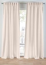 Gardinen aus recyceltem Material (2er Pack) in beige - bonprix