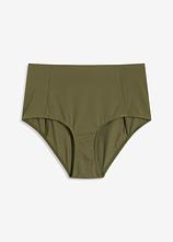 Highwaist-Bikinihose in grün von vorne - bonprix