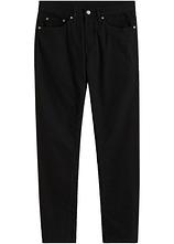 Optional[Slim Fit Stretch-Jeans, Straight in schwarz von vorne - bonprix]