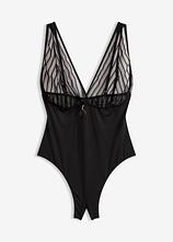 Optional[Stringbody ouvert in schwarz von vorne - bonprix]