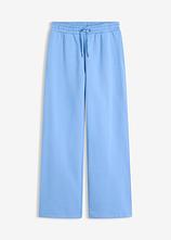 Optional[Highwaist Jogginghose aus reiner Bio-Baumwolle in blau von vorne - bonprix]