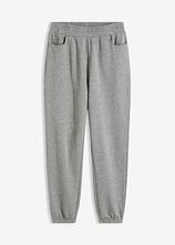 Optional[Sweathose mit extra tiefem Schritt aus reiner Bio-Baumwolle in grau von vorne - bonprix]