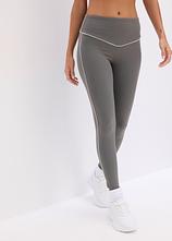 Optional[Sport-Leggings aus stabilem Baumwollgriff in grau von vorne - bonprix]