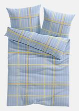 Linon-Bettwäsche in blau von vorne - bonprix