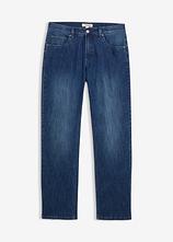 Relaxed Fit Stretch-Jeans mit Bio-Baumwolle, Straight in blau von vorne - bonprix