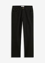 Optional[Classic Fit Stretch-Jeans, Straight in schwarz von vorne - bonprix]