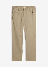 Relaxed Fit Stretch-Hose mit Komfortbund, Straight in grün von vorne - bonprix