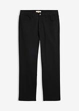 Relaxed Fit Stretch-Hose mit Komfortbund, Straight in schwarz von vorne - bonprix
