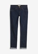 Optional[Straight Jeans Mid Waist, Stretch in blau von vorne - bonprix]