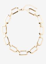 Kette mit modernen Elementen in gold von vorne - bonprix