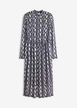 Midikleid aus softem Mesh in schwarz von vorne - bonprix