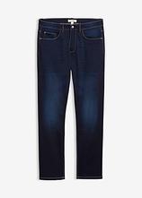 Classic Fit Jeans-Jogger, Straight in blau von vorne - bonprix