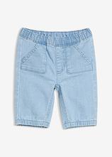 Schlupfhose mit bequemen Gummibund in blau von vorne - bonprix