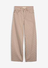 Ballon Fit-Hose mit Streifen in braun von vorne - bonprix