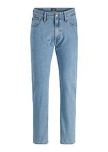 JJ REBEL Jeans aus reiner Baumwolle, Relaxed Fit in blau von vorne - JJ REBEL