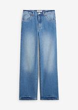 Loose-Straight-Jeans in blau von vorne - bonprix