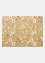 Waschbare Fußmatte mit floralem Design in beige von vorne - bonprix