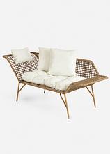 Gartenbank in beige von vorne - bonprix