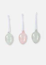 Glas-Hängedeko Eier (6er Pack) in grau von vorne - bonprix