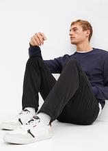 Jogginghose aus reiner Bio-Baumwolle in schwarz (Detailaufnahme) - bonprix