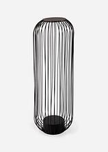 Metall Kerzenhalter in schwarz von vorne - bonprix