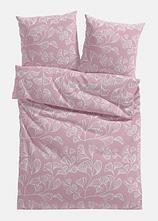 Linon-Bettwäsche in rosa von vorne - bonprix