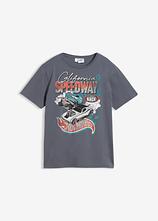 Hot Wheels T-Shirt aus reiner Baumwolle in lila von vorne - HOT WHEELS