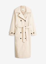 Trenchcoat gefüttert in beige von vorne - bonprix