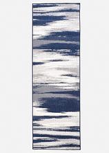 In-und Outdoor Wende-Teppich mit graphischer Musterung in blau - bonprix